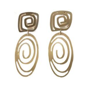 Spiral Aura Statement Earrings